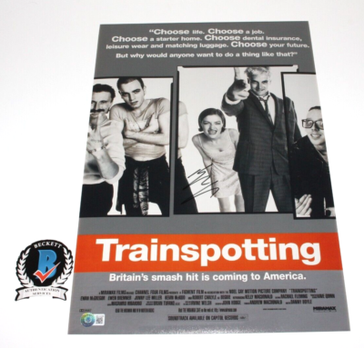 EWAN MCGREGOR SIGNED 'TRAINSPOTTING' 12x18 MOVIE POSTER BECKETT