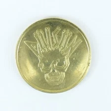 Brass Pog Slammer Poison Skull by SlamTek Slammerhead Technology