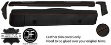 BROWN STITCH DASHBOARD 5 PIECE LEATHER COVERS KIT FOR LAND ROVER SERIES 2 2A 3