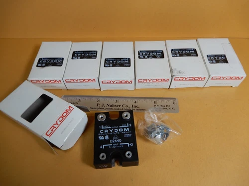 Crydom D2440 Solid State Relays (7) 3-32VDC Control Switch 240VAC 40A