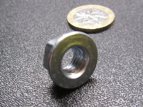 Grade 5 Steel, Flange Nut, RH, 3/8"-16 x 9/16" W x 11/32" H, 100 Pcs - Picture 15 of 24