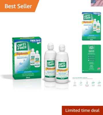 20 FL OZ Replenish Contact Lens Disinfecting Solution with TearGlyde Technology