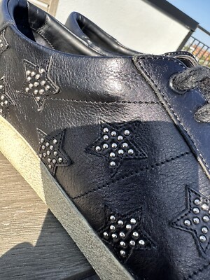 SL/06 SAINT LAURENT STAR STUDDED SNEAKER BLACK 46 | eBay