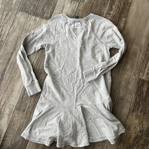 Polo Ralph Lauren Girls Gray French Terry Long Sleeve Dress Size Medium 8-10 - Picture 6 of 6
