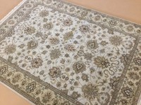 5'.2 X 7'.1 Beige Yellow Kashan Persian Oriental Area Rug Hand Knotted Wool 5'.2 X 7'.1 Beige Yellow Kashan Persian Oriental Area Rug Hand Knotted Wool