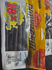 2-Berkley PowerBait Worm Straight Money Skeet Reese 7in 10 Pack Watermelon Candy
