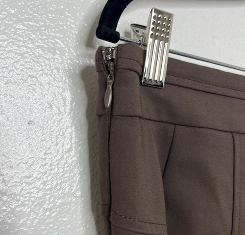 Flavio Castellani Brown Moto Style Pants Women's Sz 46 / M - Picture 5 of 6