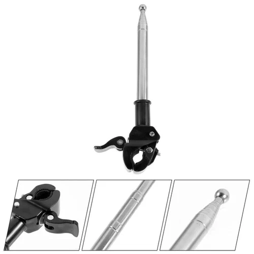 20-120cm Adjustable Flagpole Flag Stand Mount Tool for Motorcycle Bike Holder \ - Picture 2 of 12