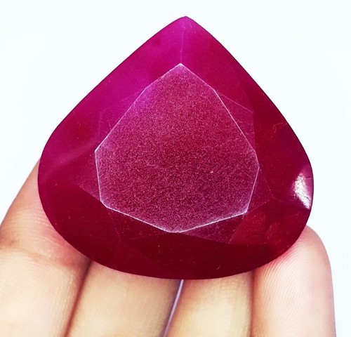 Gemas de rubí opaco de gran tamaño con piedras preciosas sueltas certificadas de rubí rojo natural de 152,22 quilates - Imagen 8 de 10