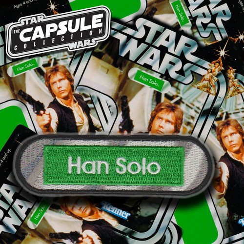 ¡OFERTA DE ENVÍO GRATIS!! Juego de 5 parches vintage Kenner STAR WARS Name Capsule Wave II - Imagen 7 de 12