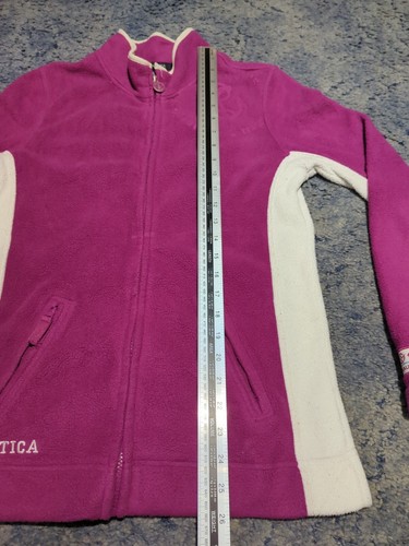 Nautica Purple White Full Zip Hoodie Small - Picture 10 of 14
