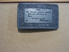 Vintage Metal Belt Buckle, "1893 Rio Grande Souther RR" Old Mission Metals