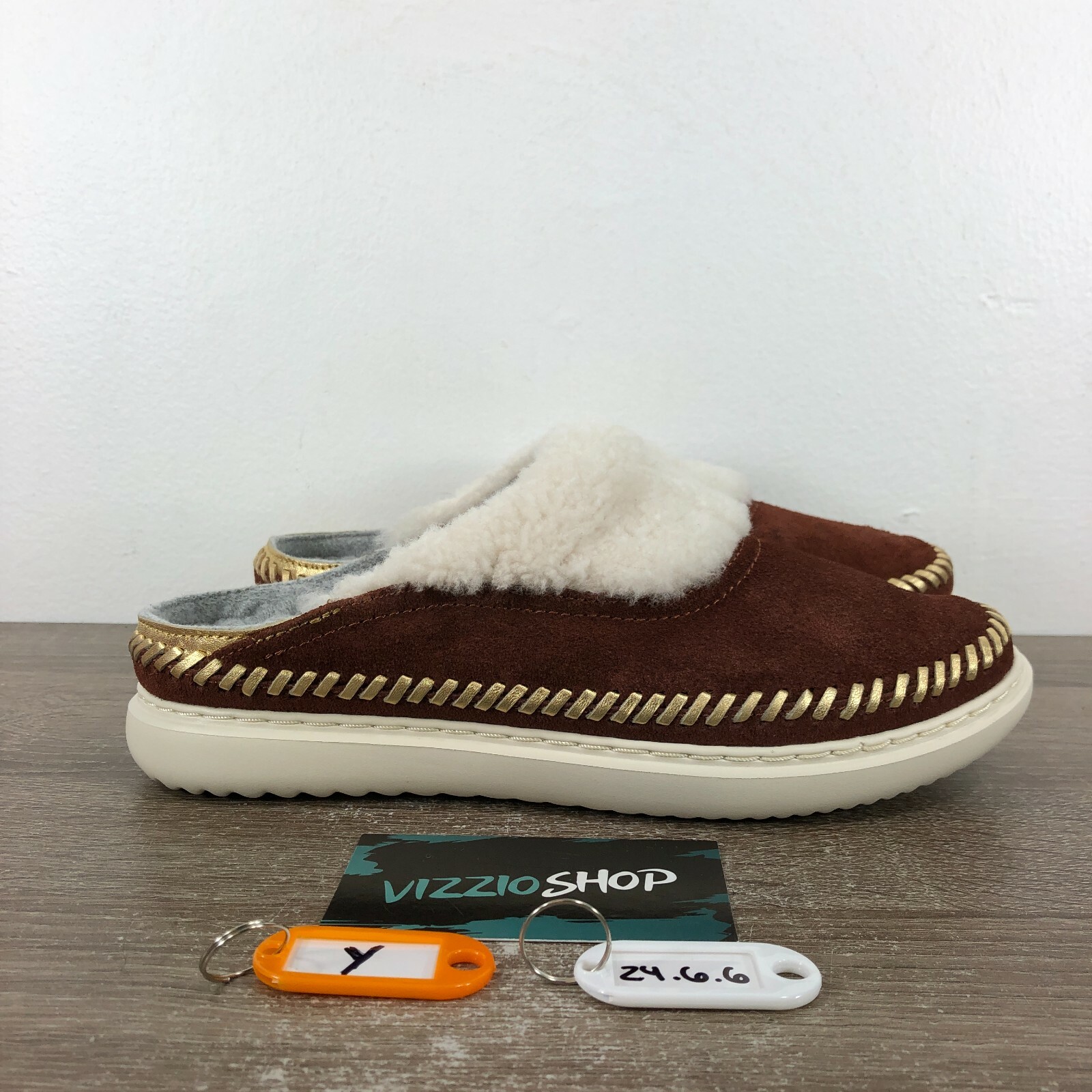 Cole Haan Zerograd Slip On Mules Brown 