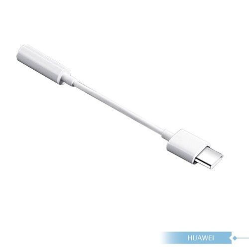 Original HUAWEI Official USB-C to 3.5mm Jack Audio Adapter (CM20) - White - Photo 4 sur 5