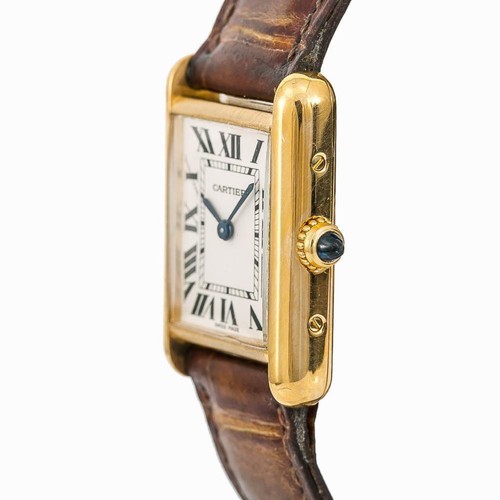 Reloj Cartier Tank Louis 2442 W1529856 18K YG esfera crema cuarzo para dama 22 mm - Imagen 3 de 6