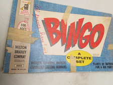 Vintage 1960 MB Milton Bradley BINGO Game 4002