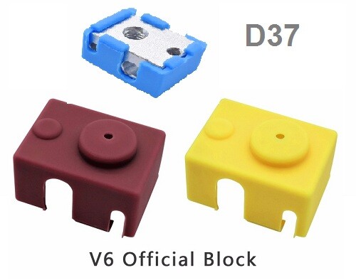 Protector Fusor Calcetin Silicona Extrusor V6, MK7/MK8/MK9 Aislante Hotend 3D - Imagen 3 de 4