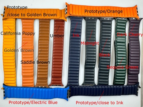 Correa de eslabones de cuero original genuina para Apple Watch 40 mm 41 mm 42 mm negro medianoche SM - Imagen 10 de 10