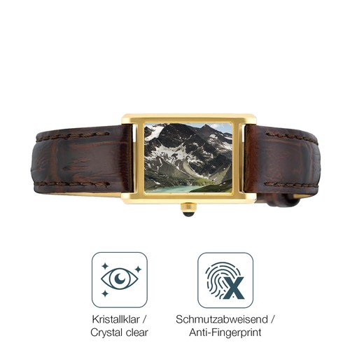 2x Schutzfolie für Seiko SWR066P1 - Anti-Shock 9H Folie dipos Glass - Zdjęcie 5 z 7