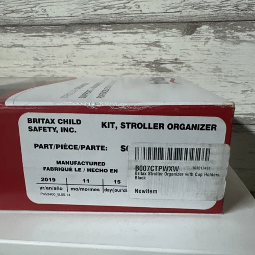 Britax Stroller Organizer with Insulated Cup Holders LG Center Compartment New - Picture 4 of 4