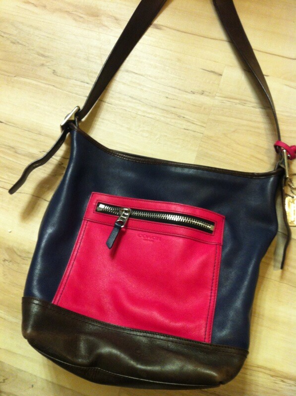 Coach Legacy Color Block Leather Duffle/shoulder … - image 1
