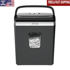 8 Sheet Cross Cut Shredder Documents Credit Cards Staples Easy Lift Bin Durable