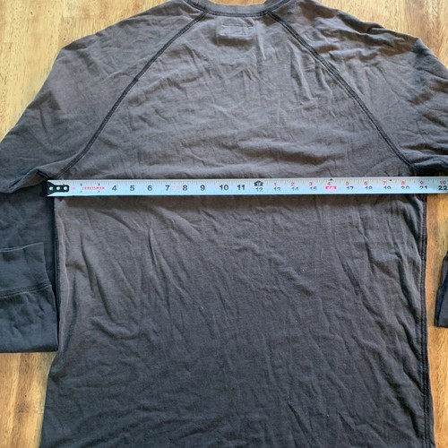 Lucky Brand Vintage Inspired Graphic Embroidered Fade Long Sleeve Shirt Mens M - Bild 10 von 12