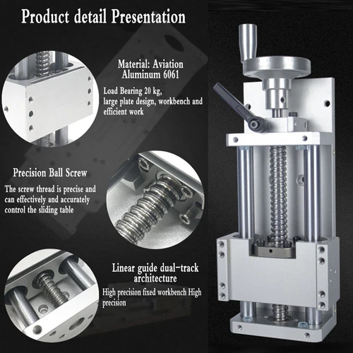 Linear Guide Rail CNC Slide Stage Actuator Ball Screw Motion Table 100mm-500mm - Bild 6 von 6
