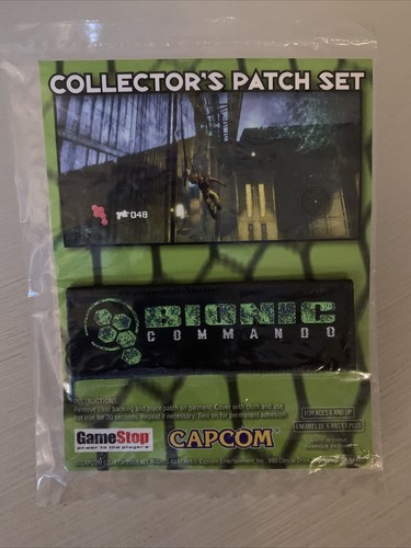 Bionic Commando Collector’s Patch Set Nuevo Capcom GameStop Promo PS3 XB 360 - Imagen 8 de 11