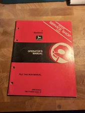 John Deere Manual OM-TY20654 Issue J3 7 Backhoe Operator's Dealer