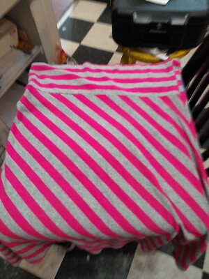 Mind Games By Ike And Eddie Stripped Skirt Size Large Pink And Gray