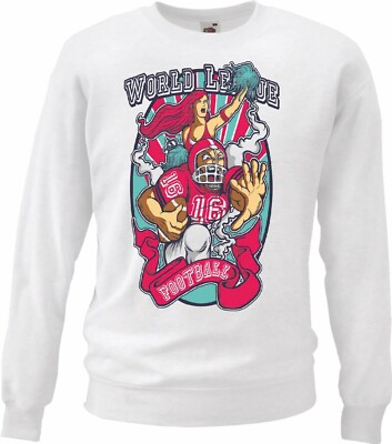 Sweatshirt FOOTBALL WORLD LEAGUE Fussball AMERICAN FOOTBALL TEAM COLLEGE