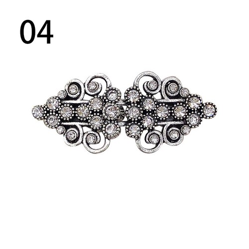 Lady Women Cardigan Clip Clasp Brooch Fastener Buckle Shawl Sweater Pins Jewelry - Picture 16 of 24