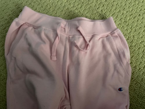 Girls’s Pink Champion Sweatpants - Size Large - Picture 2 of 3
