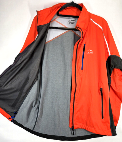 L.L. Bean Orange Gore-Tex Windstopper Outdoor Jacket - RN# 71431 - Men’s Size XL - Picture 17 of 22