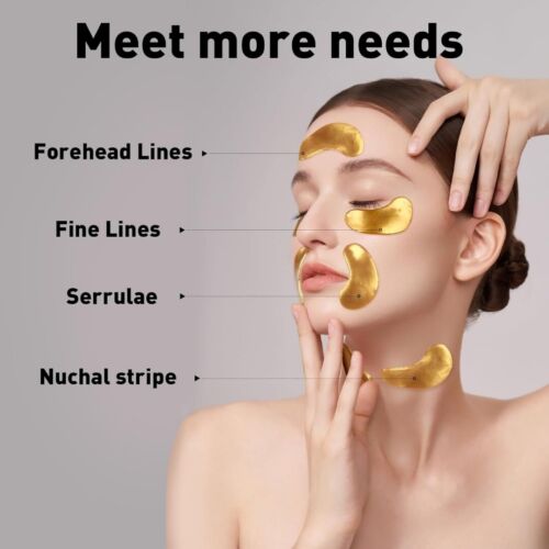 16Pcs 24K Gold Eye Patches for Puffiness,Dark Circles,Eye Bags & Wrinkles. - Picture 3 of 6