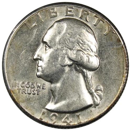 1941-D Washington Quarter AU+ Circulated Details Better Date 25C A1682