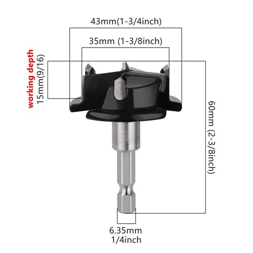 35mm Scharnier Bohren Jig Set Bohrschablone für Topfscharniere Holzwerkzeug - Bild 2 von 5