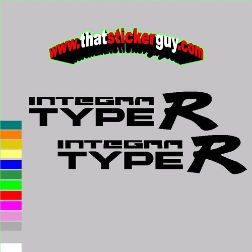 2 pegatinas de vinilo para Honda INTEGRA TIPO R Dc2 Civic Drift jdm rendimiento - Imagen 5 de 17