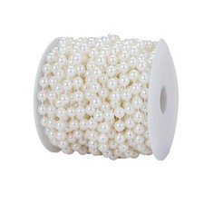 8mm Crafts Faux Pearl Beads Garland Pearl Bead Roll Strand of Pearls to Decor...
