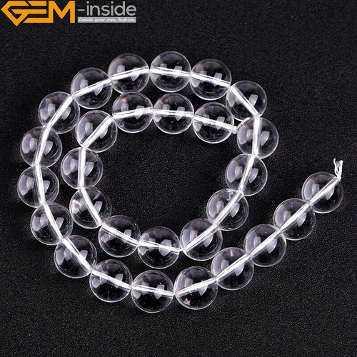 Aaa White Clear Crystal Rock Quartz Natural Stone Round Loose Beads Jewelry 15" - Picture 72 of 72