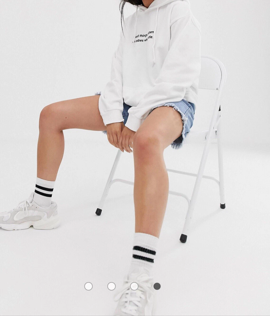 VETEMENTS Felpa con cappuccio abbigliamento adolescenziale buone cose accadono taglia large prezzo al pubblico £52