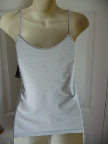 THE LIMITED Camisole Cami XL NWT Light Grey White Striped Seamless $24.50 - Picture 4 of 4