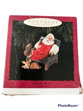 Hallmark Keepsake Ornament RELAXING MOMENT 1994 Coca-Cola Santa Coke Baby Deer