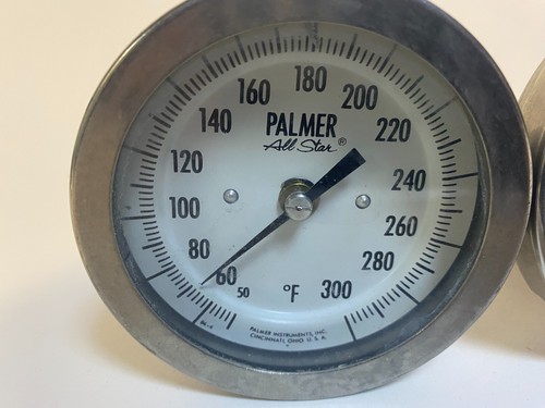 Lot of 2 PALMER Thermometer Dial. 0-300 - Picture 2 of 10