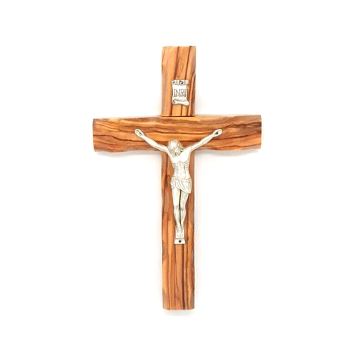 Cross Crucifix Wall Olive Wood Blessed Hand Made Jerusalem Holy Land Gift - 第 2/12 張圖片