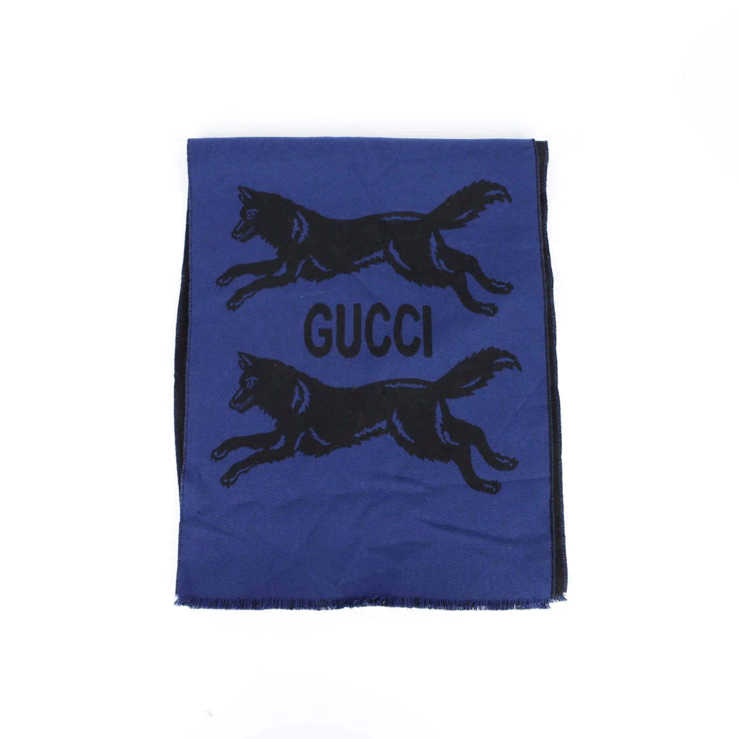 Foulard en laine logo Gucci 175 cm x 32,5 cm 28134887