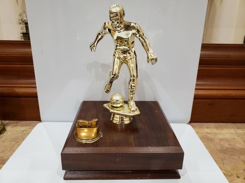TROFEO/CALCIATORE VINTAGE FUNZIONANTE EVANS ACCENDINO 7x11 1908.48 - Foto 10 di 11