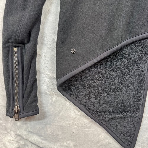 LULULEMON Presence Of Mind Jacke schwarz Fleece Wickel Größe 4? klein? - Bild 2 von 7