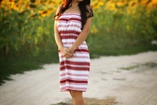 Vyshyvanka Traditional Embroidered Women Ukrainian dress Ethnic Size L